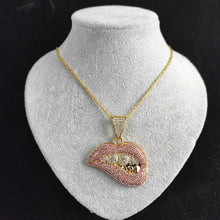 Load image into Gallery viewer, 💋 Sexy Lip Biting Hip Hop Pendant 💋
