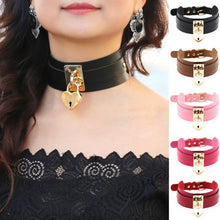 Load image into Gallery viewer, ♡ Heart Lock And Key Choker ♡
