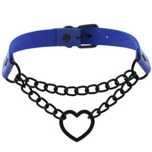 Load image into Gallery viewer, ♥ Heart Black Chain Choker ♥
