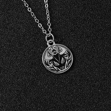Load image into Gallery viewer, ★☾ Silver Stainless Steel Zodiac Sign Necklace ☽★

