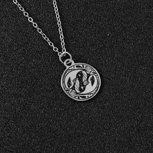 Load image into Gallery viewer, ★☾ Silver Stainless Steel Zodiac Sign Necklace ☽★
