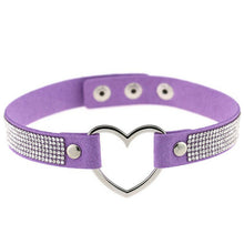 Load image into Gallery viewer, ♡ Diamante Heart Choker ♡
